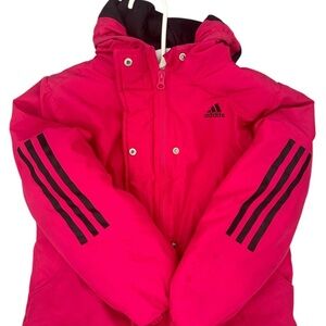 Adidas Kids pink Puffer Jacket